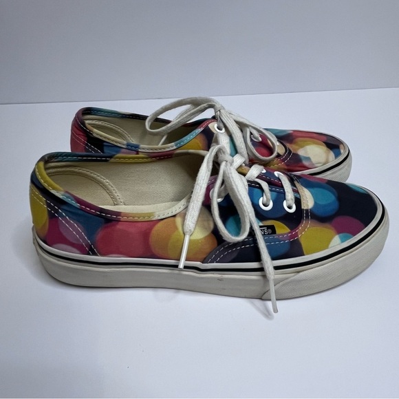 Vans Off the Wall Flashing Lights Multicolor Canvas Sneakers Women's Size 7 - Picture 5 of 13